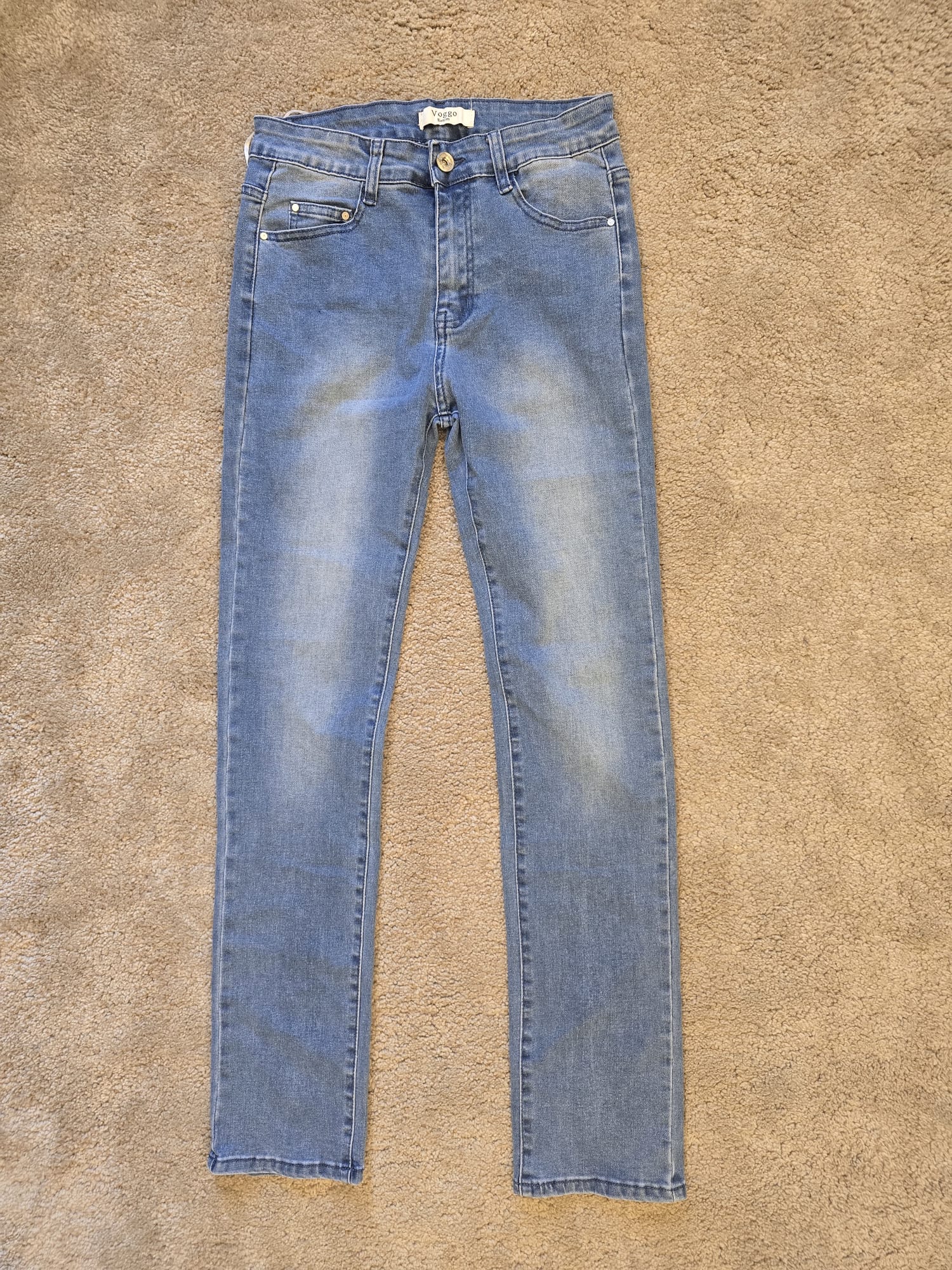 Jeans schiarito dritto